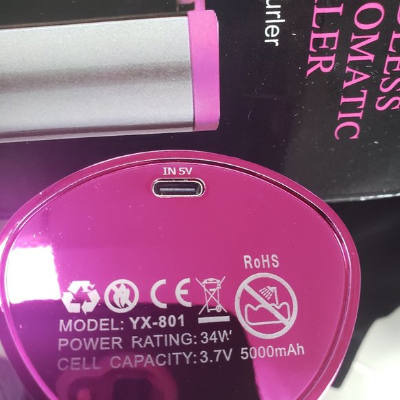 Wireless Automatic Hair Curler (with Power Bank) - NEW - Picture 3 of 6